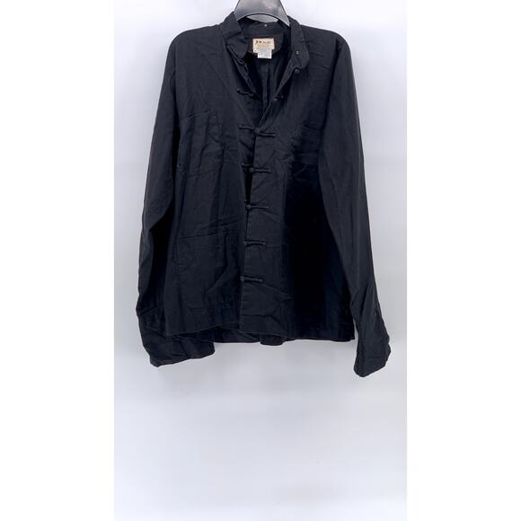 DADI Men's Black Button-Up Long Sleeve Casual Shirt SZ XL - Picture 1 of 8